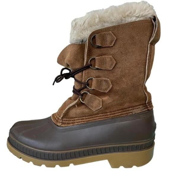 Men’s size 7 Sorel lined snow duck boots - Picture 1 of 7